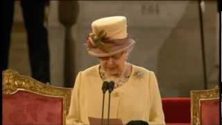 HM The Queen Addresses Houses of Parliament  Diamond Jubilee  March 2012 [upl. by Nnylaehs]