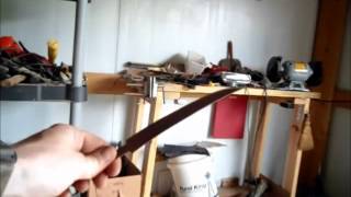 Making a fillet knife from a saw blade part 1 [upl. by Chessy]