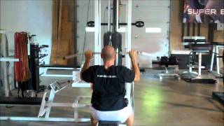 Pronated Grip Shoulder Width Lat Pulldown [upl. by Kennet]