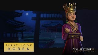 Civilization VI Rise and Fall – First Look Korea [upl. by Icnan]