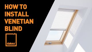 How to install Dakea Venetian blind PAA [upl. by Aicela314]