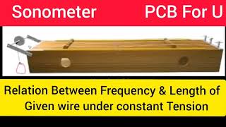 Sonometer Experiment Demo Observations Calculations amp Graph [upl. by Dnomrej]