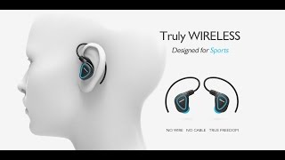 Jabees ShieldTrue Wireless Fitness Earbuds with Detachable Earhooks [upl. by Enalda]