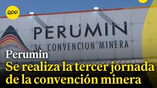 Se lleva a cabo el la tercera jornada de la convención minera Perumin 2023 [upl. by Nimrak]