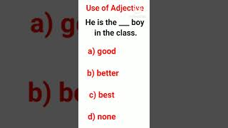 Use of adjective  superlative degree  good better best [upl. by Letsyrk]