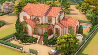 TARTOSA FAMILY HOME  Sims 4 Speed Build [upl. by Dualc]