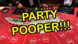 ULTIMATE TEXAS HOLD EM in LAS VEGAS PARTY POOPER [upl. by Llednor]