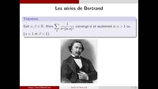 Séries de Bertrand [upl. by Dj]