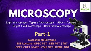 Microscopy  Light Microscopy  Types of Microscope  P1 [upl. by Brasca431]