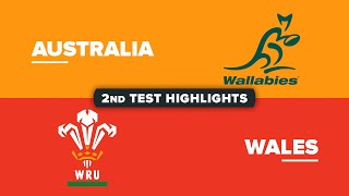 HIGHLIGHTS  AUSTRALIA v WALES  July Internationals 2024  Second Test [upl. by Selma556]