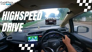 Highspeed Driving on Honda Jazz  Fit CVT  GoPro Hero 9 [upl. by Nicolella563]