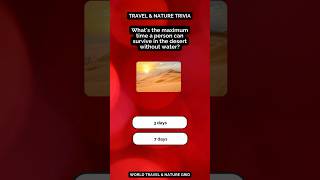 Travel amp Nature Trivia  Only 1 Get These Right [upl. by Heron]