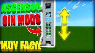 COMO HACER un ASCENSOR en MINECRAFT BEDROCK SIN MODS [upl. by Adiehsar32]