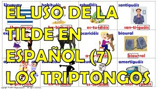 Clase 7  Los Triptongos en español [upl. by Frymire]