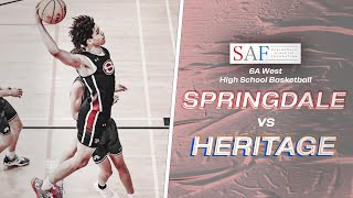 2024 Springdale High School Basketball  Springdale vs Heritage [upl. by Aihtnamas]