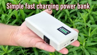 Simple fast charging powerbank DIY [upl. by Tybie]