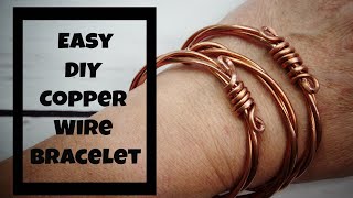 DIY Copper Wire Bracelet [upl. by Honoria]