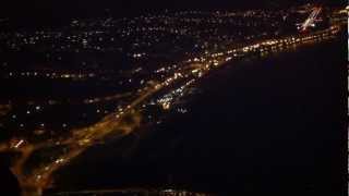 MADEIRA Funchal airport landing by night from BOEING cockpit [upl. by Notsuj56]