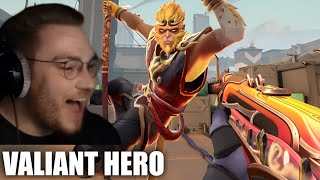 ohnePixel reacts to NEW VALIANT HERO SKIN BUNDLE [upl. by Pietrek]