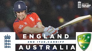 Livingstone Smashes Stunning 87  Highlights  England v Australia  2nd Men’s Vitality IT20 2024 [upl. by Aronos]