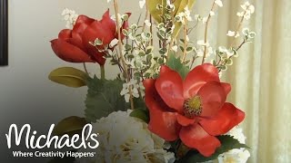 DIY Beginners Guide to Floral Arrangements  Floral Design  Michaels [upl. by Ingeborg698]