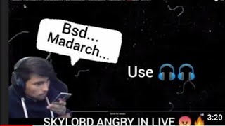 SKYLORD ANGRY ON HIS EMPLOYEE IN LIVE 😠🔥 [upl. by Maiocco231]