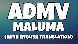 Maluma  ADMV LetraLyrics With English Translation Video [upl. by Adina708]