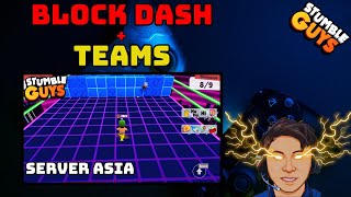 LIVE NOW BLOCK DASH  TEAM MATCH LETS PLAY IT  Stumble Guys GO50K ibelsachio 28 [upl. by Robillard98]