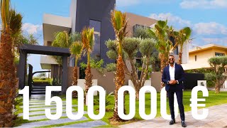 Visite dune villa moderne de 1 500 000 € à Marrakech [upl. by Sirac]