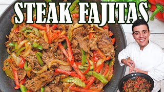 Best Steak Fajitas recipe with Homemade Seasoning  by Lounging with Lenny [upl. by Buerger236]