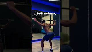 Rotator cuff warmups fitness gymequipment workoutgym mobility shorts [upl. by Lally]