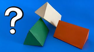 How to Make a Triangular Prism  Triangular Prism making EASY [upl. by Kwan]