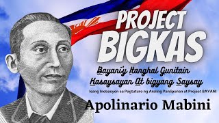 Project BIGKAS Apolinario Mabini [upl. by Punak]