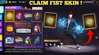 NEW FIST SKIN FADED WHEEL EVENTFREE FIRE NEW EVENTFF NEW EVENT TODAYNEW FF EVENTGARENA FREE FIRE [upl. by Navada]