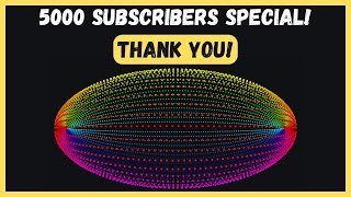 5000 Balls Pendulum Wave For 5000 Subscribers  THANK YOU  Chromatic Scale  Polyrhythms [upl. by Thornie]