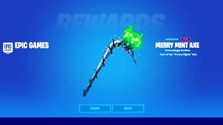 How To Get MINTY PICKAXE for FREE in Fortnite Chapter 4 Merry Mint Axe Code [upl. by Ver276]