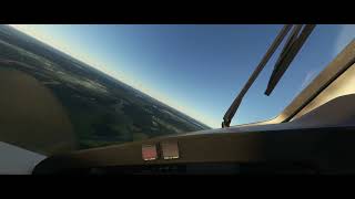 Arrival and landing at Tunoshna airport Yaroslavl on King Air 350i [upl. by Harewood]