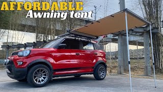 CAR SIDE AWNING TENT INSTALLED ON SUZUKI SPRESSO [upl. by Ailugram]