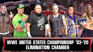 WWE 2K22 Samoa Joe vs Umaga vs John Cena vs Damian Priest vs Hardy vs Lawler  Elimination Chamber [upl. by Atews]