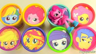 My Little Pony Equestria Girls Play Doh Surprises [upl. by Salomo]