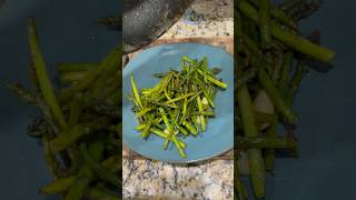 Sautéed garlic butter asparagus shorts [upl. by Nickerson]