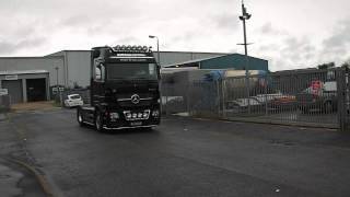 Mercedes Actros V8 Roar with TruckMax Exhaust System [upl. by Chilson]