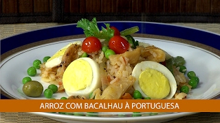 ARROZ COM BACALHAU À PORTUGUESA [upl. by Nnaecarg]