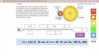 Resolución sistemas de engranajes Tecno12 18 [upl. by Aryam]