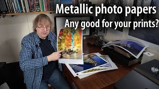 Metallic paper for prints  does it work for your prints Why use it [upl. by Michigan]