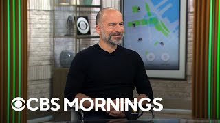 Uber CEO Dara Khosrowshahi on new services offered on app [upl. by Gerfen174]