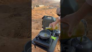 Beautiful Morning Breakfast at LIWA Moreeb Dune 2024 dubai tourism camping campinglife [upl. by Euqinahc]