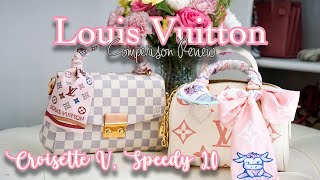 Louis Vuitton Croisette vs Speedy 20  What Fits In My Bag  Is One Better [upl. by Analaf]