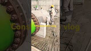 Concrete casting for floor slab construction civilsite civilengineering buildingconstruction [upl. by Asiela]