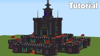 Minecraft  How to Build Large Castle Tutorial 1 [upl. by Tengdin]